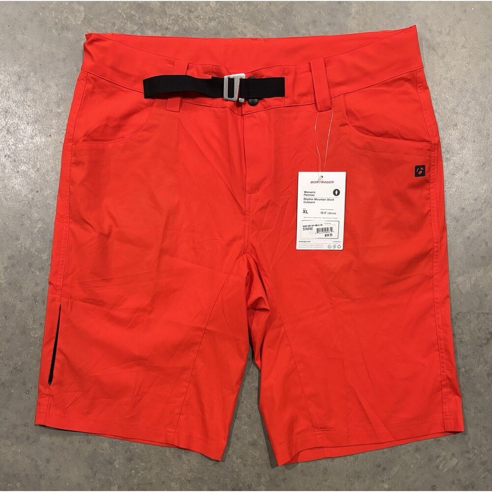 NEW Bontrager Red Women’s XL Rhythm Mountain Bike Cycling Commute Shorts